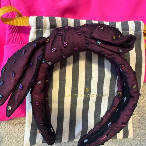 Lele Sadoughi Headband with Embellishments and dust bag - Picture 1 of 1